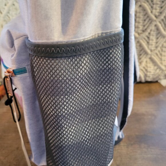 New Adidas Unisex Youth Classic Commuter Backpack, Jersey White/Rose Gold Rainbo - Picture 6 of 9